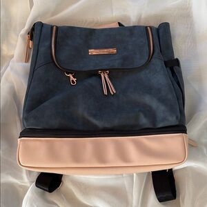 Petunia Pickle Bottom Navy and Cream Backpack